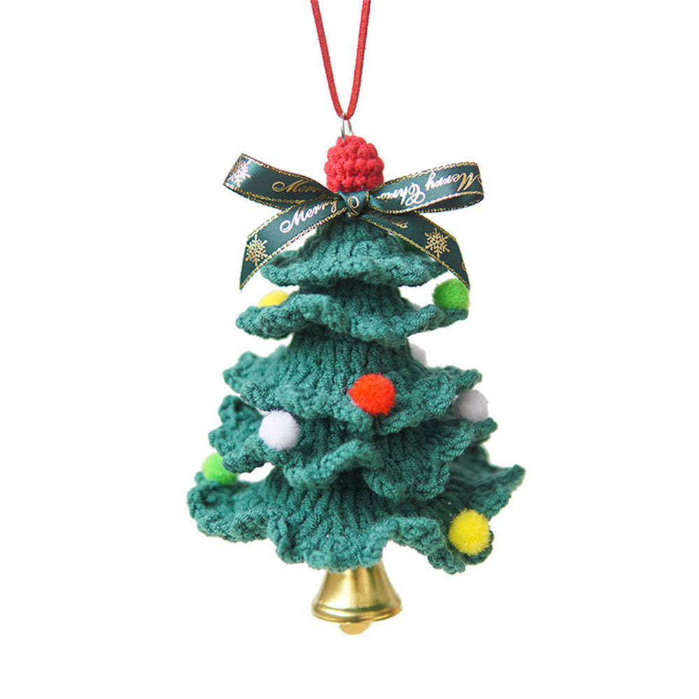 Crochet Christmas Tree Handmade Knitted Ornament Christmas Day Gift	 - FaceSocksUSA