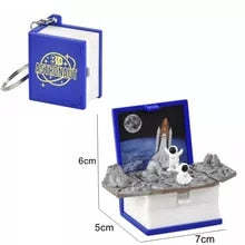 3D Fold Bomb Explosion Book Key Chain Astronaut	 - FaceSocksUSA