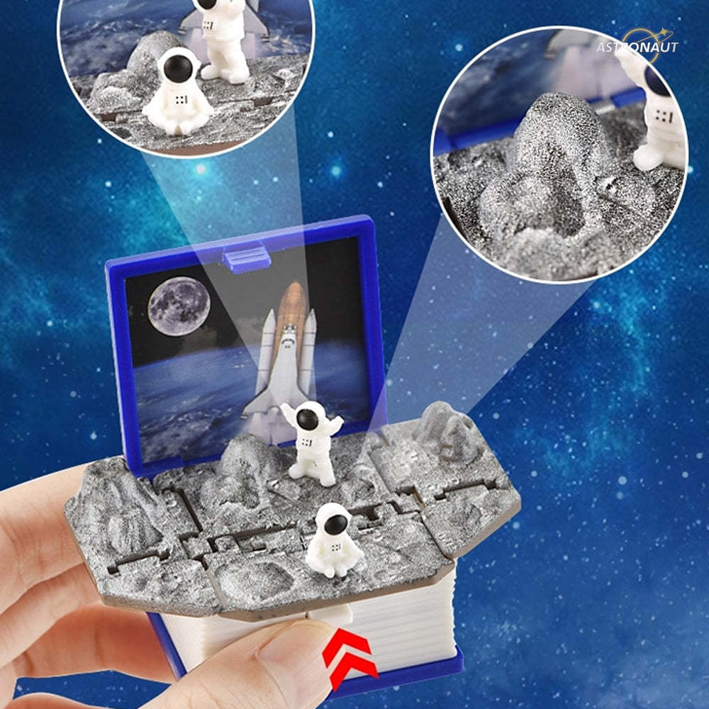 3D Fold Bomb Explosion Book Key Chain Astronaut	 - FaceSocksUSA