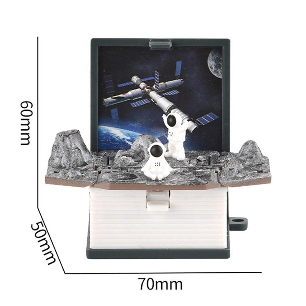3D Fold Bomb Explosion Book Key Chain Astronaut	 - FaceSocksUSA