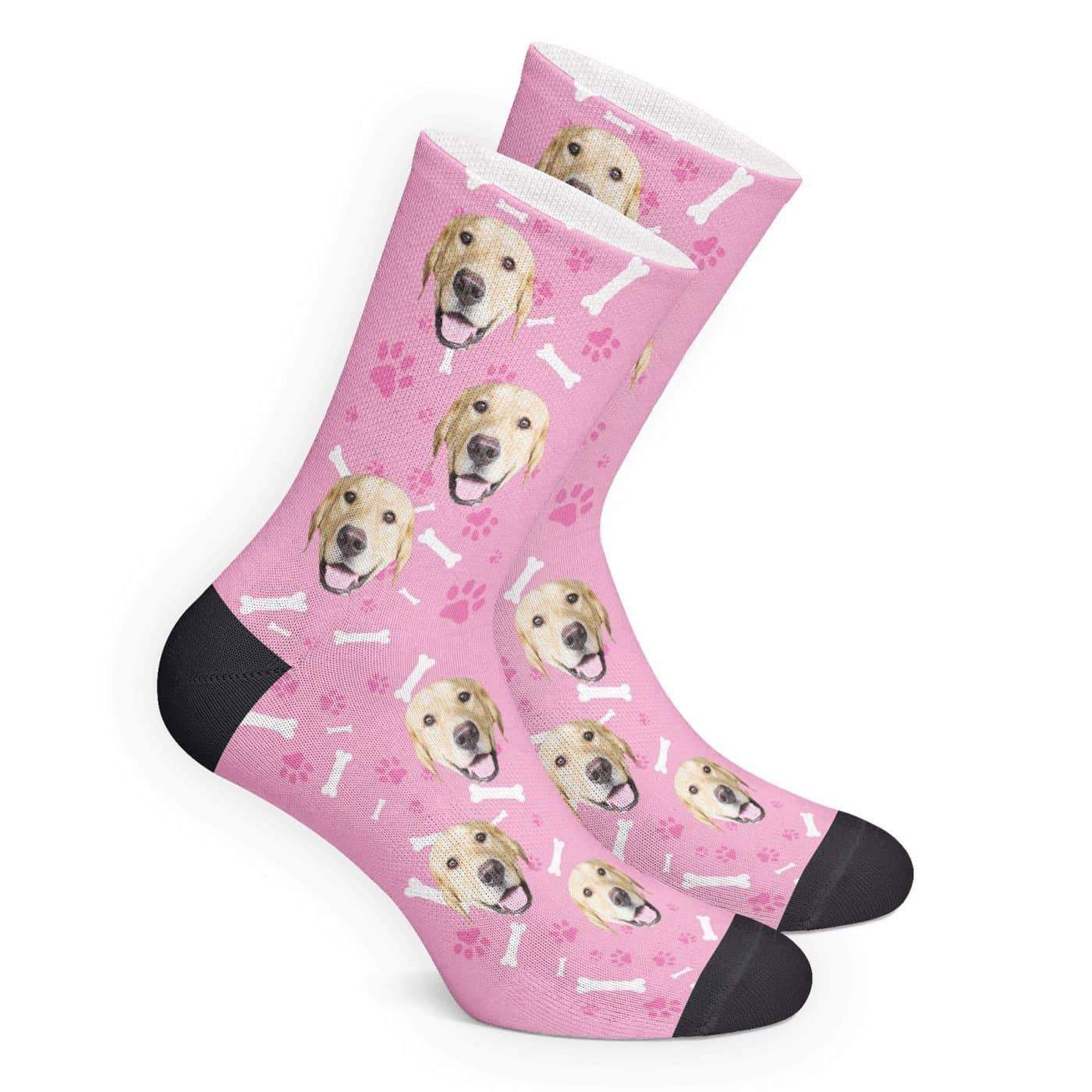 Custom Dog Face Photo Socks-FaceSocksUSA