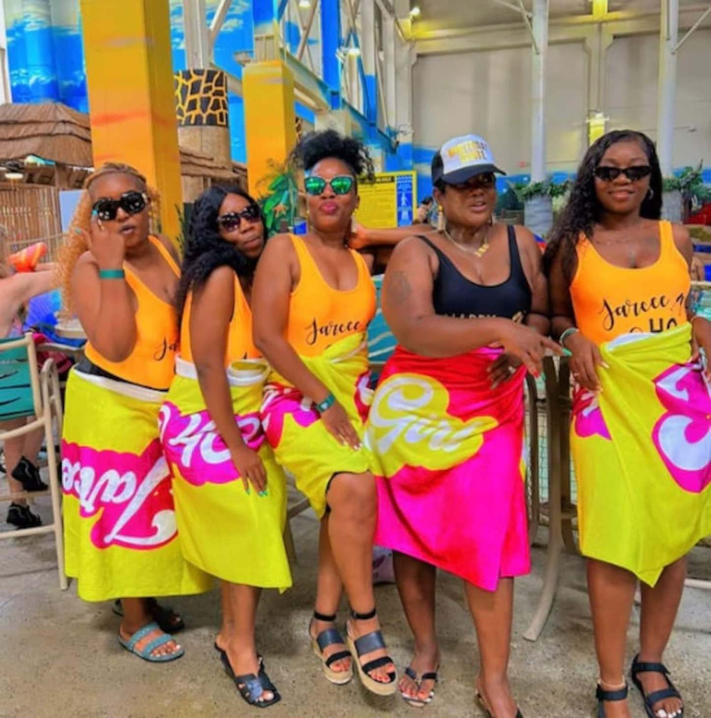 RETRO Style Personalized Beach Towel Personalized Name Bath Towel Custom Pool Towel Beach Towel With Name Outside Birthday Vacation Gift - GiftLab