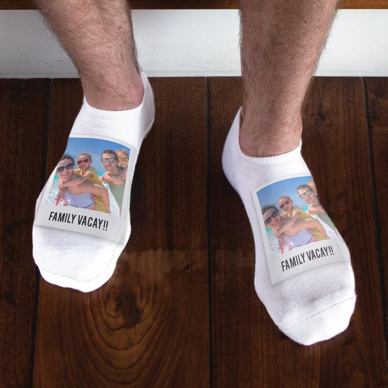 Custom Socks, Personalized Socks with Your Photo and Add Text, Fun Socks for the Perfect Gift Giving Idea, Gift for Him or Her Under 20	 - FaceSocksUSA