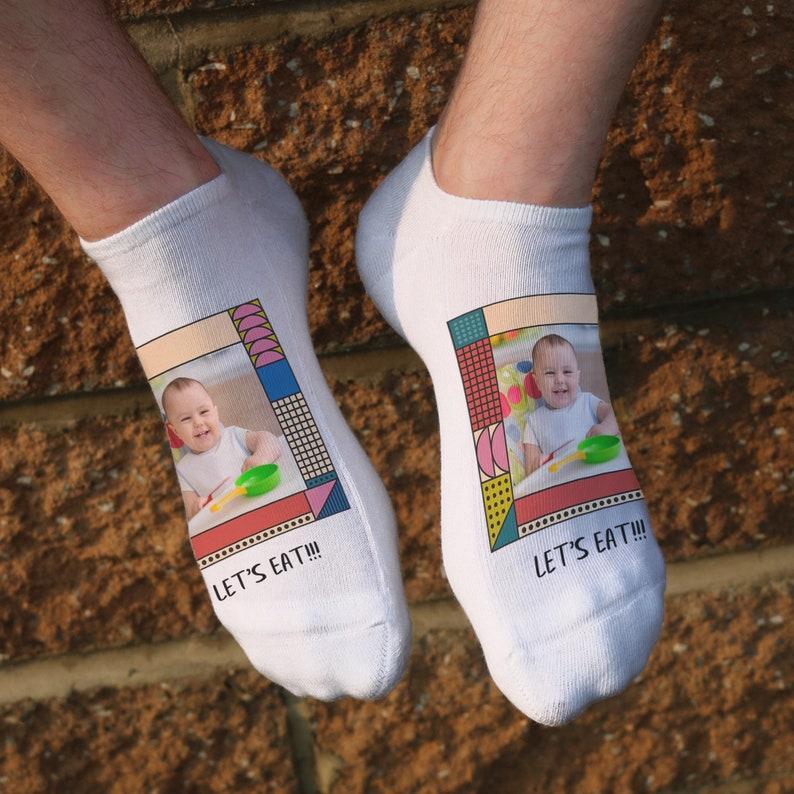 Custom Socks, Personalized Socks with Your Photo and Add Text, Fun Socks for the Perfect Gift Giving Idea, Gift for Him or Her Under 20	 - FaceSocksUSA