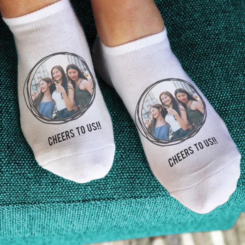 Custom Socks, Personalized Socks with Your Photo and Add Text, Fun Socks for the Perfect Gift Giving Idea, Gift for Him or Her Under 20	 - FaceSocksUSA