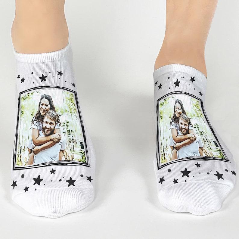 Face Socks with Cartoon Effect,Personalized Photo Socks with Faces on Socks,Customized Socks with Photos,Fun Photo Socks for Gift Giving	 - FaceSocksUSA