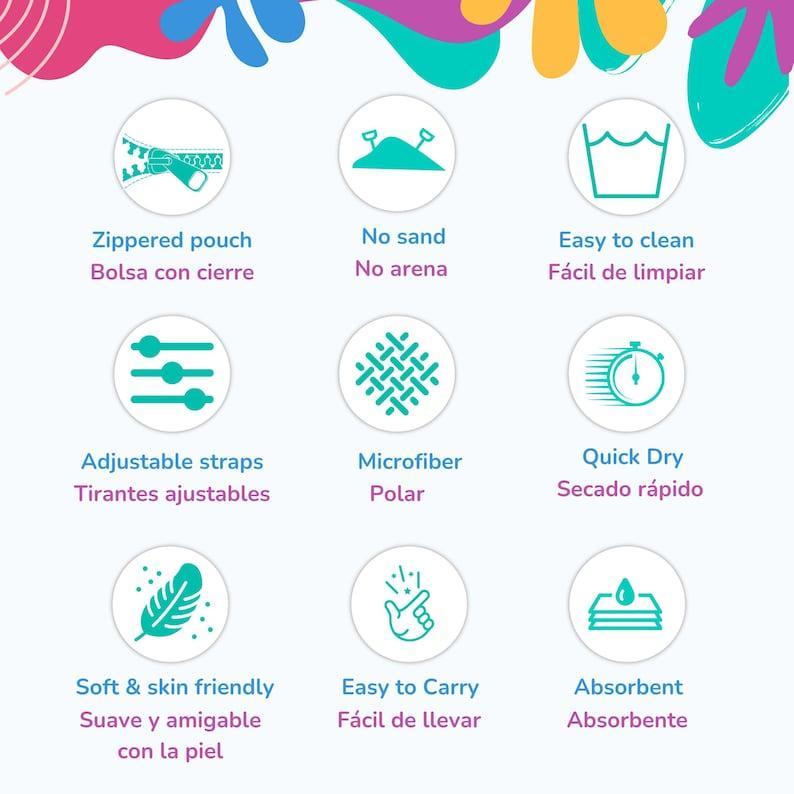 Travel 2-in-1 Towel-Backpack | Teporingo Original Design | Quick-dry, absorbent and lightweight-ideal for swim, beach, pool & travel.