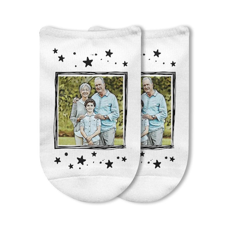 Face Socks with Cartoon Effect,Personalized Photo Socks with Faces on Socks,Customized Socks with Photos,Fun Photo Socks for Gift Giving	 - FaceSocksUSA