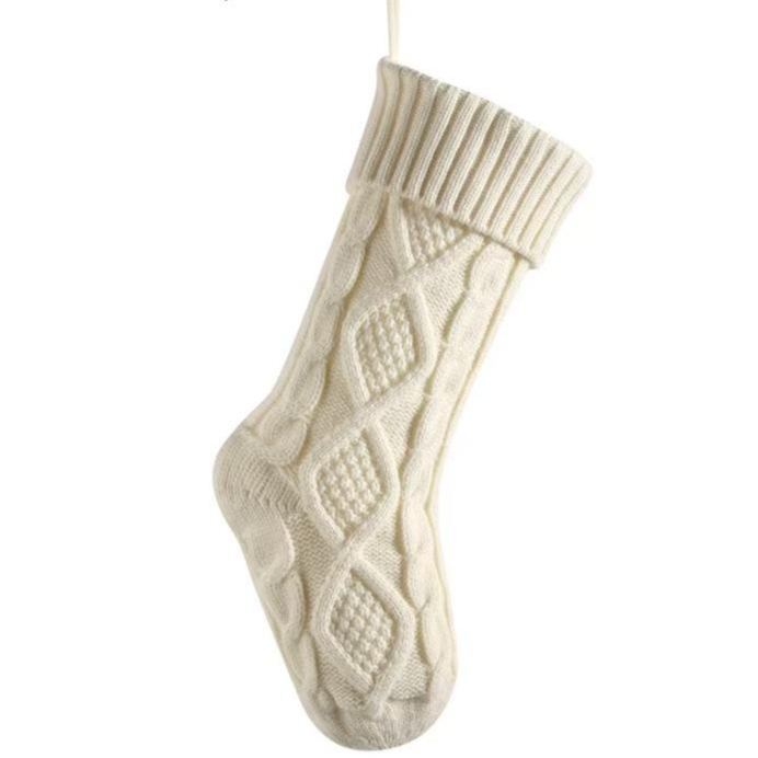 Custom Christmas Chunky Yarn Name Stocking – Personalized Holiday Knit Stocking