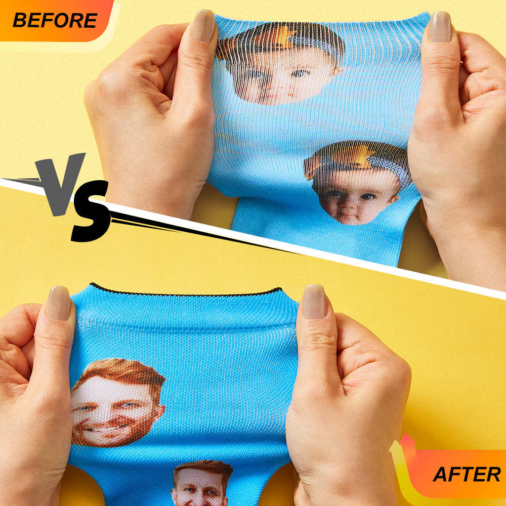 Father's Day Gifts Custom Socks with Face Photo Gifts-FaceSocksUSA