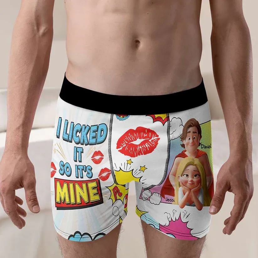 Spicy Couple Men's Boxers - Personalized Gifts For Him