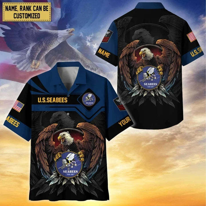 Premium Personalized Proudly Served Veterans Hawaiian Shirt - FaceSocksUSA
