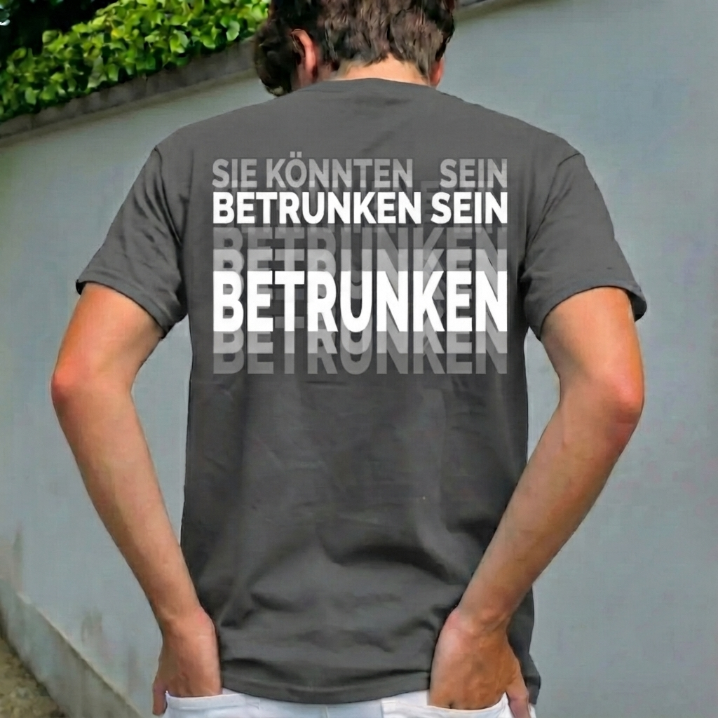 Auf Der Rückseite Ist „You Might Be Drunk Shirt" Gedruckt. Lustiges Trink-Humor-Unisex-T-Shirt-Geschenk