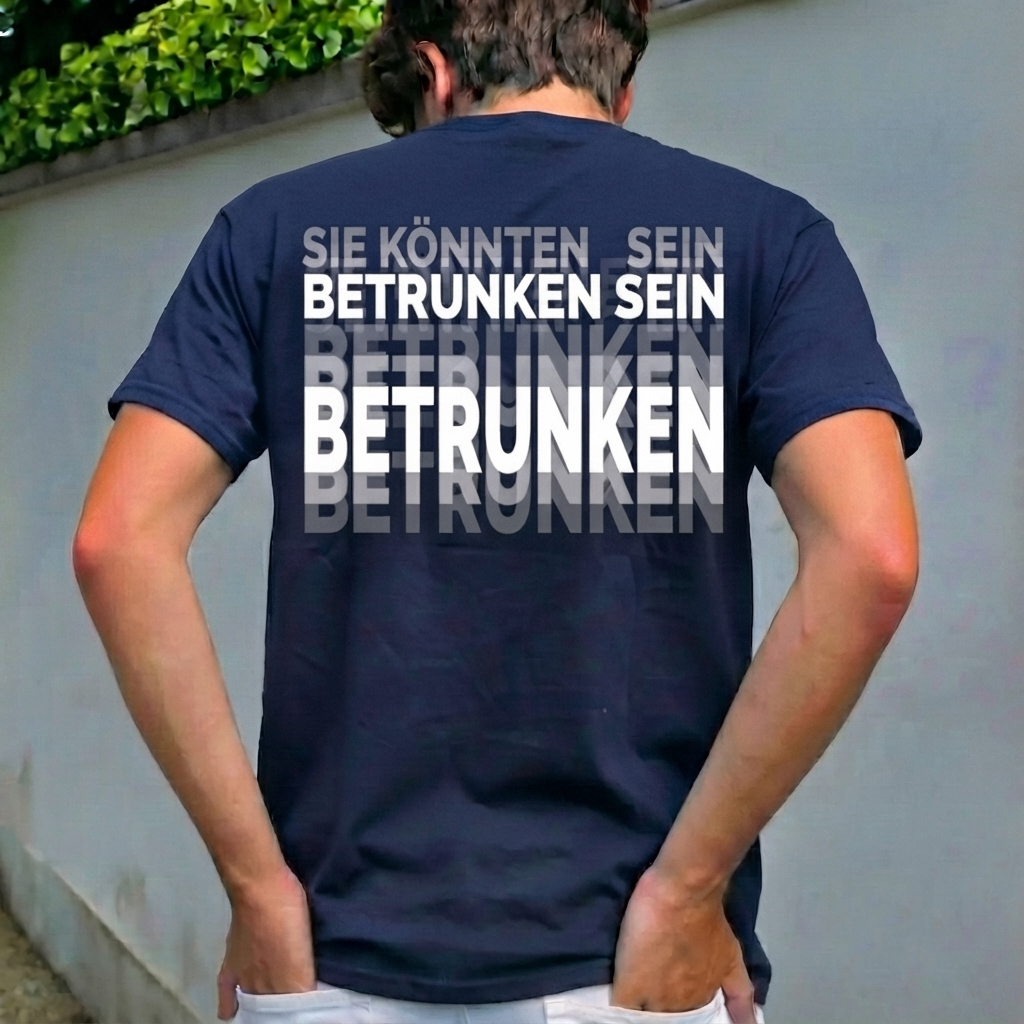 Auf Der Rückseite Ist „You Might Be Drunk Shirt" Gedruckt. Lustiges Trink-Humor-Unisex-T-Shirt-Geschenk