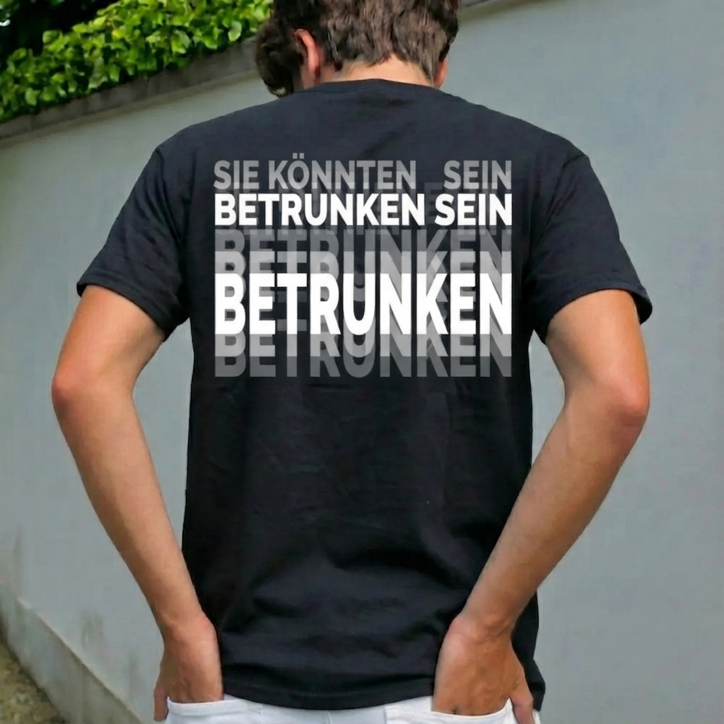 Auf Der Rückseite Ist „You Might Be Drunk Shirt" Gedruckt. Lustiges Trink-Humor-Unisex-T-Shirt-Geschenk