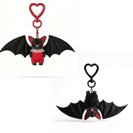 Niedlicher Schwarzer Fledermaus-Baby-Schlüsselanhänger - MyFaceBoxerDE