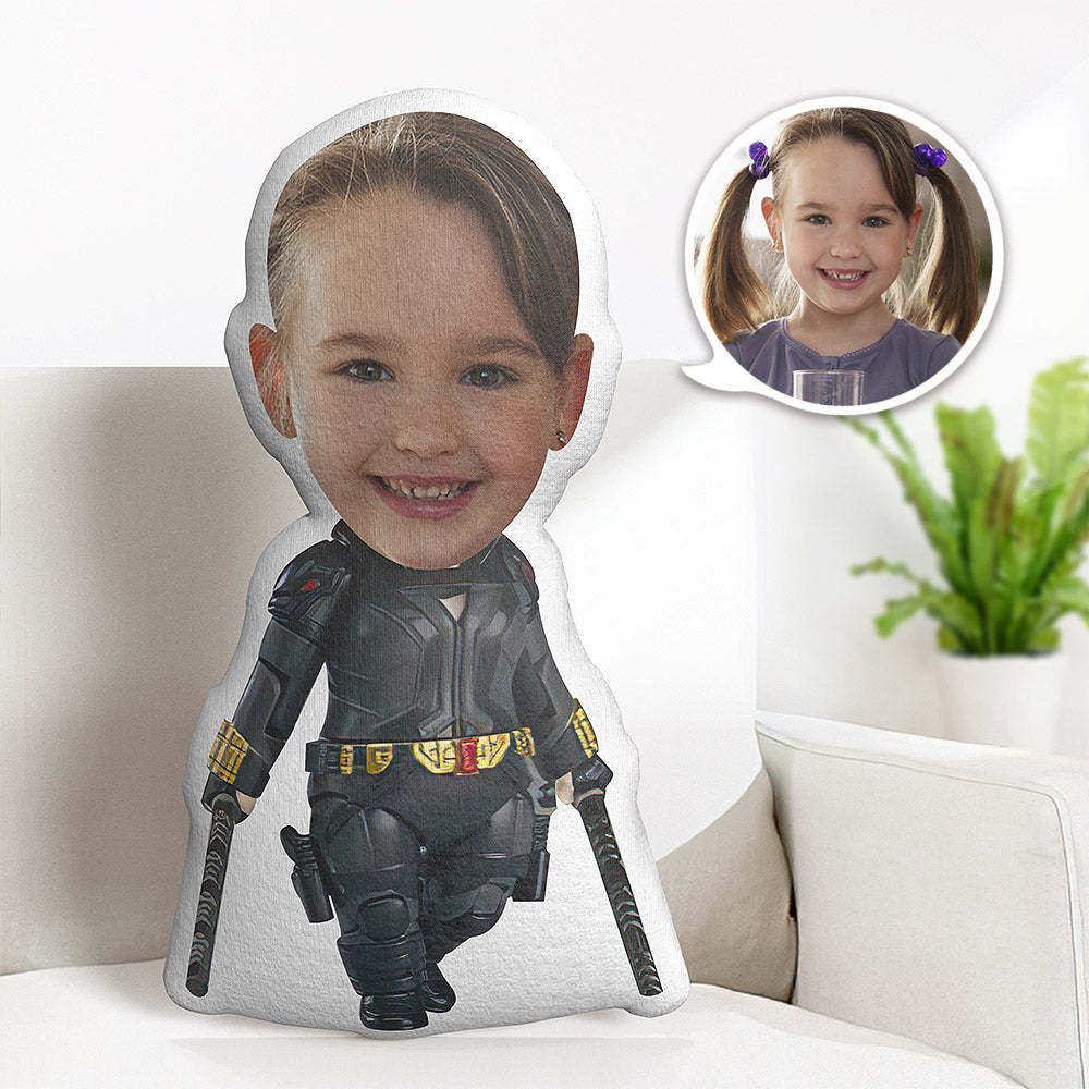 Personalisiertes Gesichtskissen Personalisiertes Fotokissen Stick Schwarze Witwe Minime Kissengeschenke Für Kinder - MyFaceBoxerDE