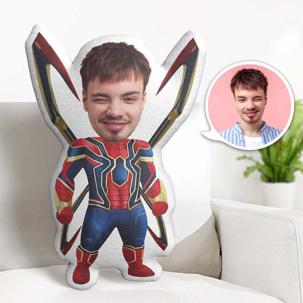 Personalisiertes Gesichtskissen Personalisiertes Fotokissen Spinnenbein Spider-man Minime Kissen Geschenke Für Ihn - MyFaceBoxerDE