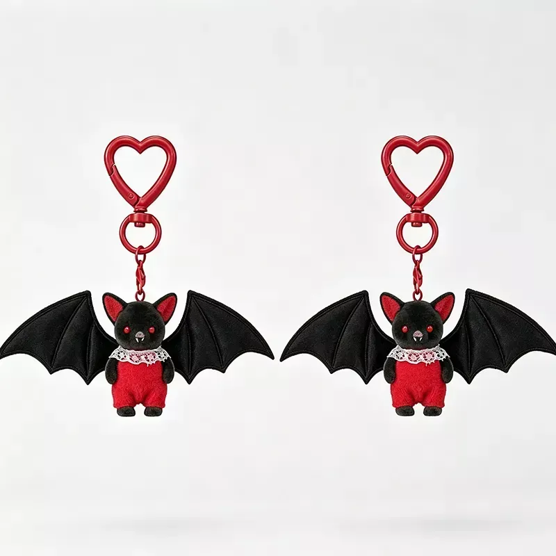 Niedlicher Schwarzer Fledermaus-Baby-Schlüsselanhänger - MyFaceBoxerDE