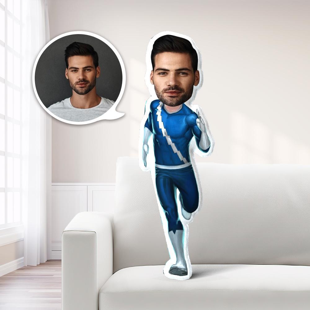 Personalisiertes Foto Mein Gesicht Kissen Benutzerdefiniertes Gesichtskissen Quicksilver Foto Kostümpuppe Einzigartiges Geschenk - MyFaceBoxerDE