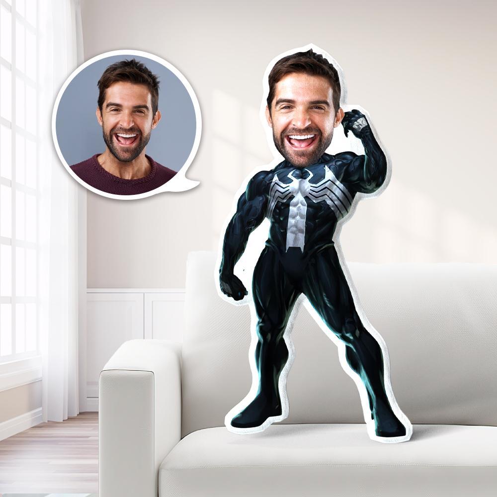 Personalisiertes Foto Mein Gesicht Kissen Benutzerdefiniertes Gesicht Kissen Venom Fotokissen Kostümpuppe Einzigartiges Geschenk - MyFaceBoxerDE