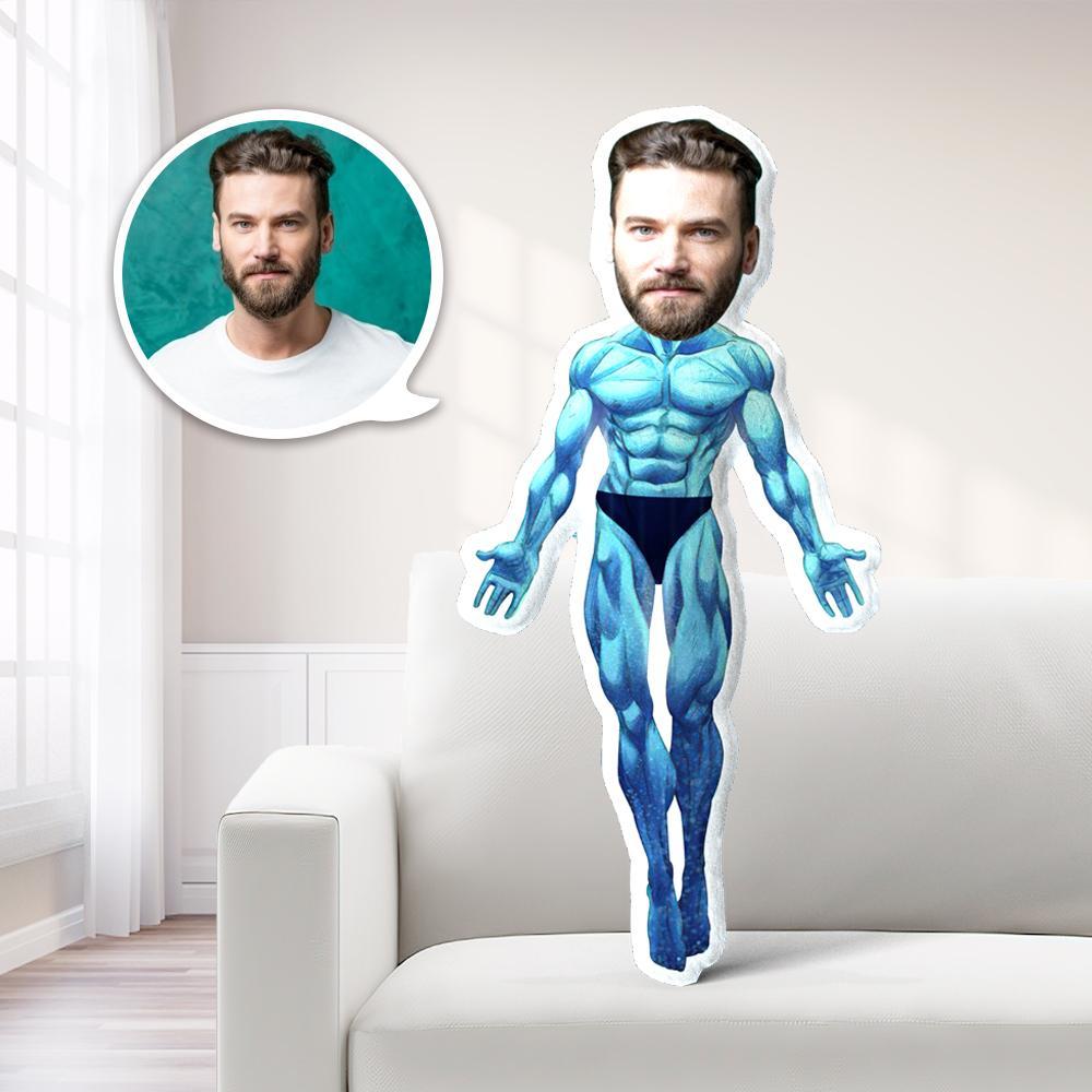 Personalisiertes Foto Mein Gesicht Kissen Benutzerdefiniertes Gesicht Kissen Arzt Manhattan Fotokissen Kostümpuppe Einzigartiges Geschenk - MyFaceBoxerDE