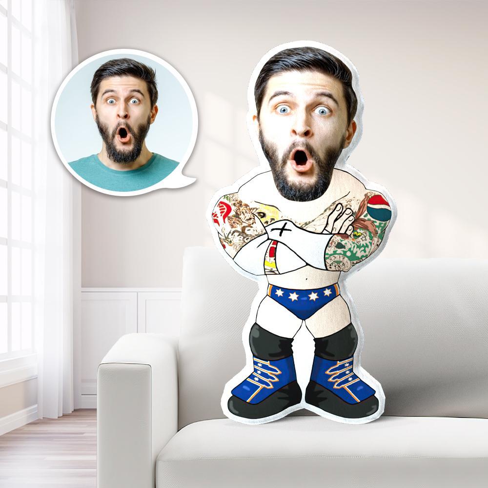 Personalisiertes Foto Mein Gesicht Auf Kissen Custom Minime Dolls Gag Gifts Toys Wwe - MyFaceBoxerDE