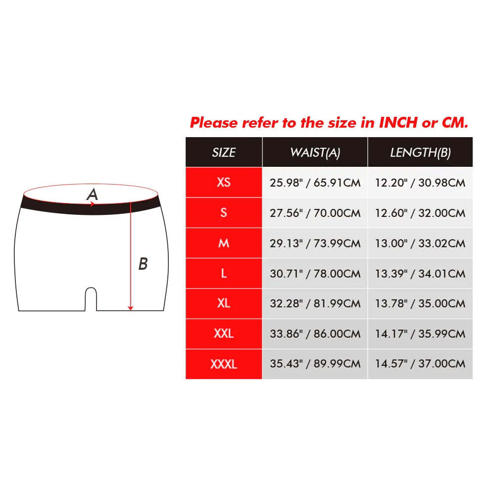 Custom Face Boxer Mit Girlfriend Picture Personalisierte Herrenshorts Mit Weihnachtsmützenmuster - MyFaceBoxerDE