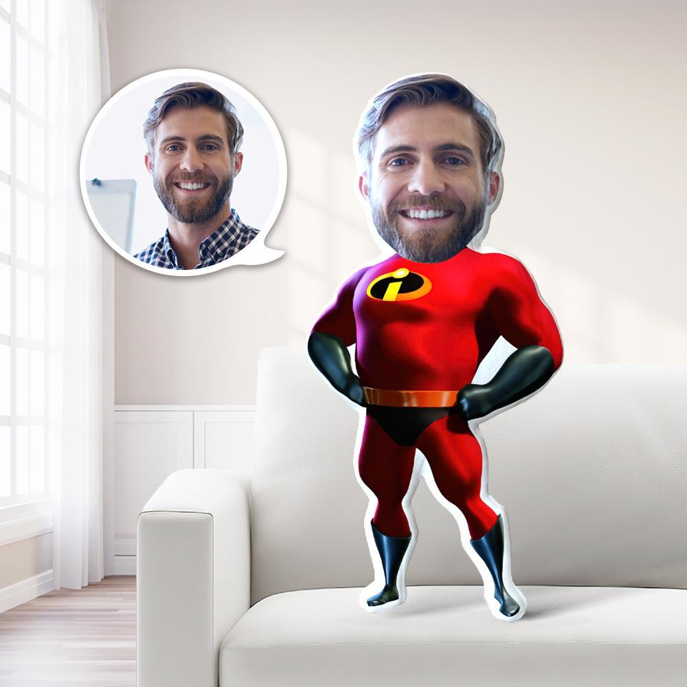Personalisiertes Foto Mein Gesicht Auf Kissen Custom Minime Dolls Gag Gifts Toys Mr. Incredible Costume - MyFaceBoxerDE