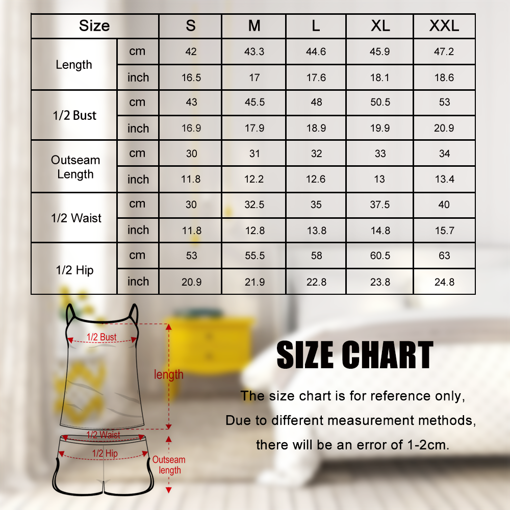 Benutzerdefinierte Gesicht Camisole Nachtwäsche Bunte Zitrone Personalisierte Dessous Set Sommer Pyjamas - MyFaceBoxerDE