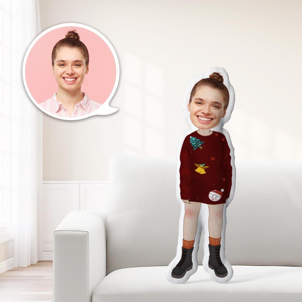 Personalisiertes Minime-kissen Einzigartige Personalisierte Weihnachtsmädchen-minime-puppe Geben Sie Ihrem Kind Das Sinnvollste Geschenk - MyFaceBoxerDE