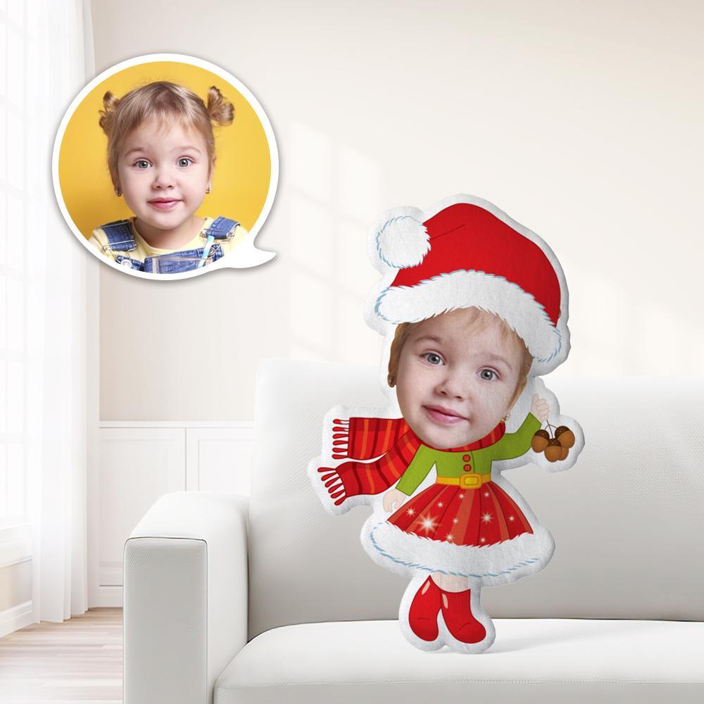 Benutzerdefiniertes Minime-kissen Einzigartige Personalisierte Niedliche Weihnachtsmädchen-minime-puppe Geben Sie Ihrem Kind Das Sinnvollste Geschenk - MyFaceBoxerDE