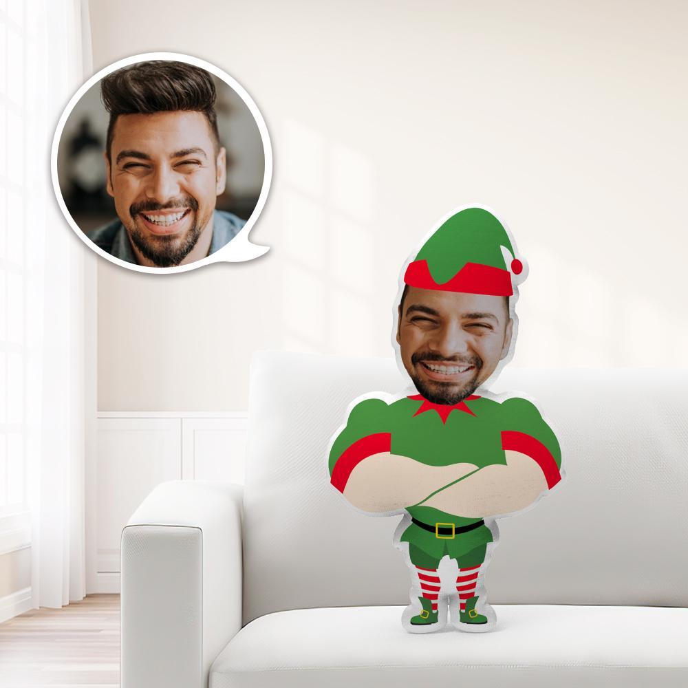 Personalisiertes Minime Strong Santa Dekokissen Einzigartiges Personalisiertes Minime Dekokissen Geben Sie Ihrem Kind Das Sinnvollste Geschenk - MyFaceBoxerDE