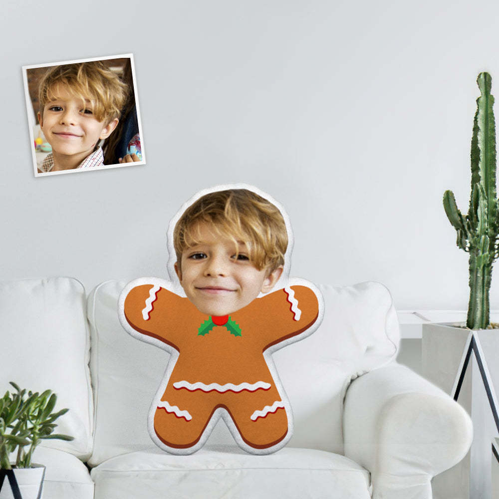 Benutzerdefiniertes Gesicht Foto Minime Puppe Einzigartige Personalisierte Süße Lebkuchenmann Spielzeug Minime Kissen Das Lustigste Geschenk - MyFaceBoxerDE