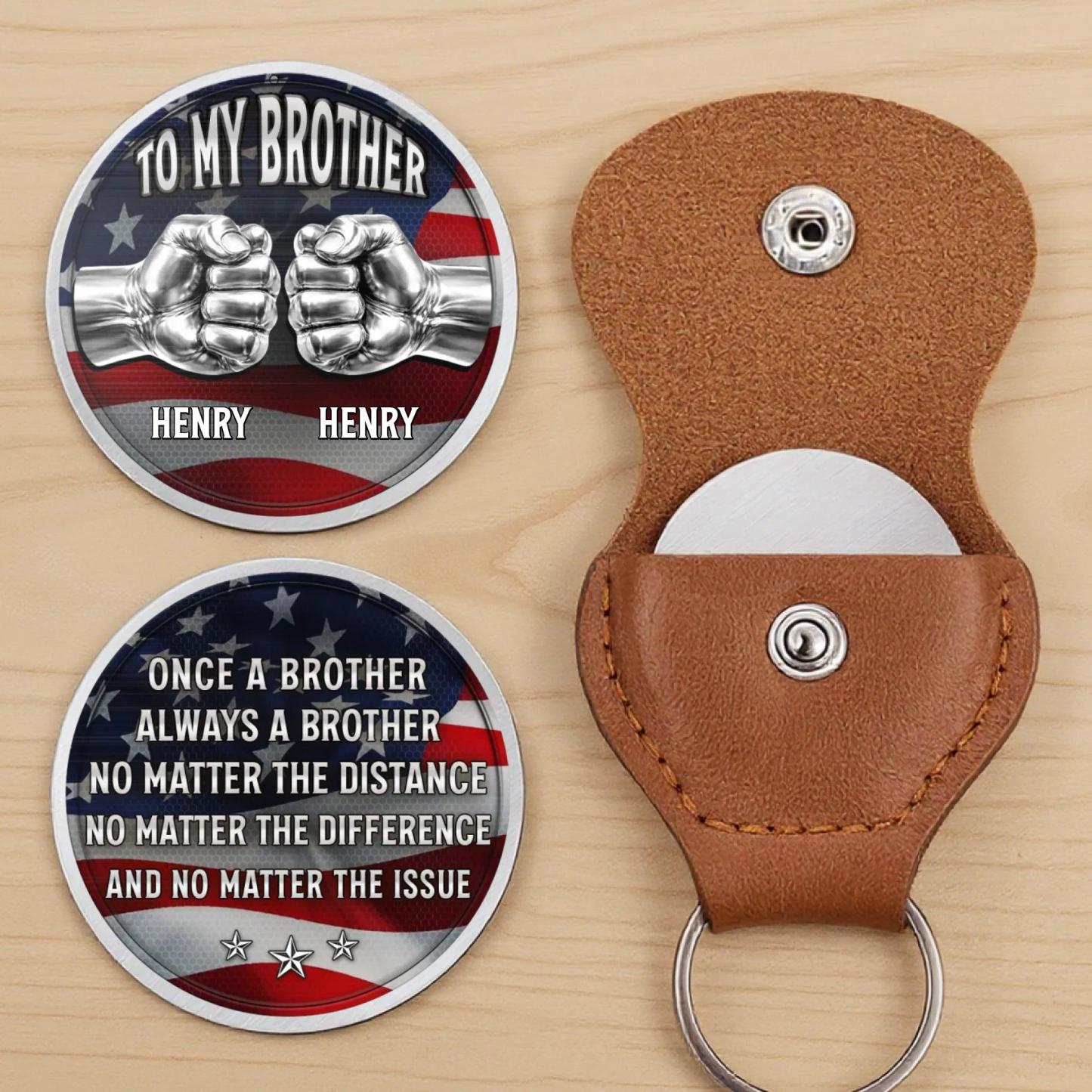 Individuelle Taschenumarmung – Personalisierte Amerika-Geschenke Zum 250. Jahrestag Für Bruder – Bruderschaft, Die Niemals Bricht - MyFaceBoxerDE