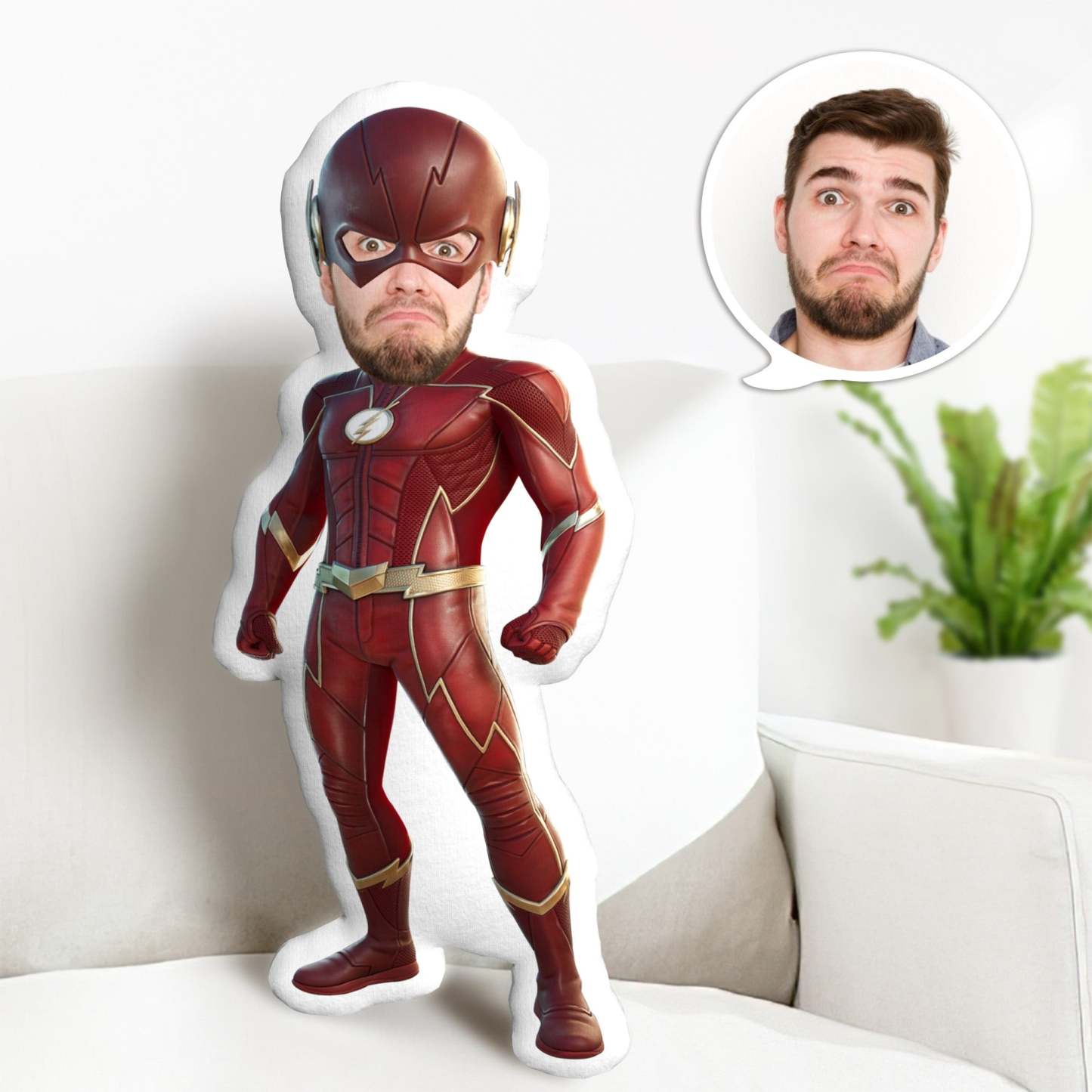 Custom Flash Dolls Custom Face Kissen Personalisiertes Foto Kissen Superheld Geschenke - MyFaceBoxerDE