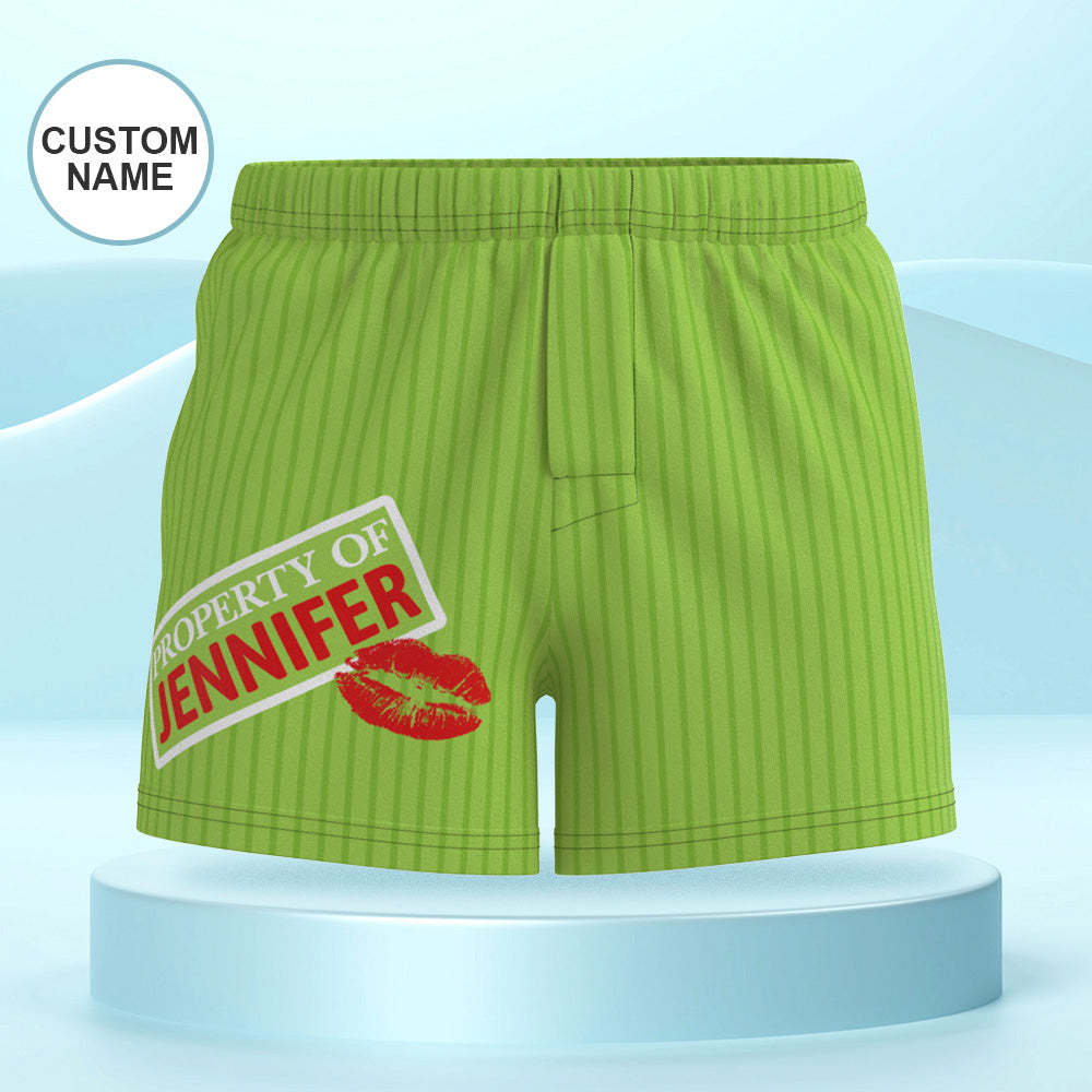 Boxershorts Mit Individuellem Namen, Mehrfarbig, Gestreift, Personalisierbar, Lässige Unterwäsche, Geschenk Für Ihn - MyFaceBoxerDE