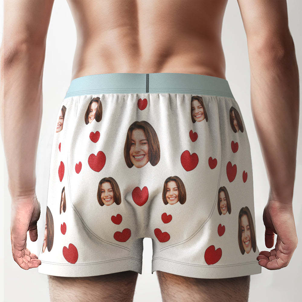 Benutzerdefinierte Gesichts-boxershorts „i Licked It“, Personalisierter Bund, Lässige Unterwäsche Für Ihn - MyFaceBoxerDE