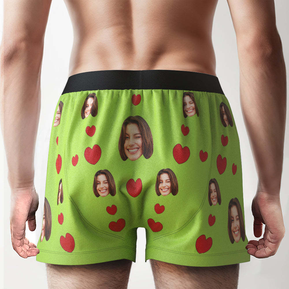 Benutzerdefinierte Gesichts-boxershorts „i Licked It“, Personalisierter Bund, Lässige Unterwäsche Für Ihn - MyFaceBoxerDE