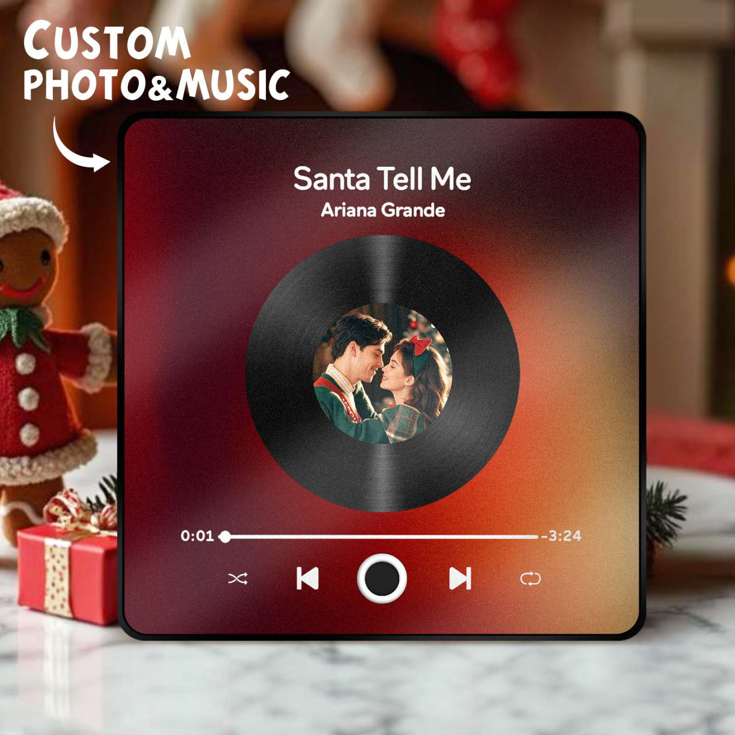 Personalisierter Spotify-album-musik-kühlschrankmagnet, Weihnachtsgeschenke, Individuelle Musik-magnete Können Lieder Abspielen - MyFaceBoxerDE