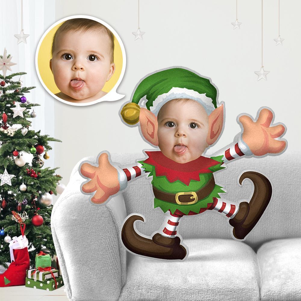 Mein Gesicht Kissen Benutzerdefinierte Kissen Gesicht Körper Kissen Personalisiertes Foto Kissen Geschenk Weihnachtself Weihnachtsengel Kostüm Kissen Minime Kostüme Kissen - MyFaceBoxerDE