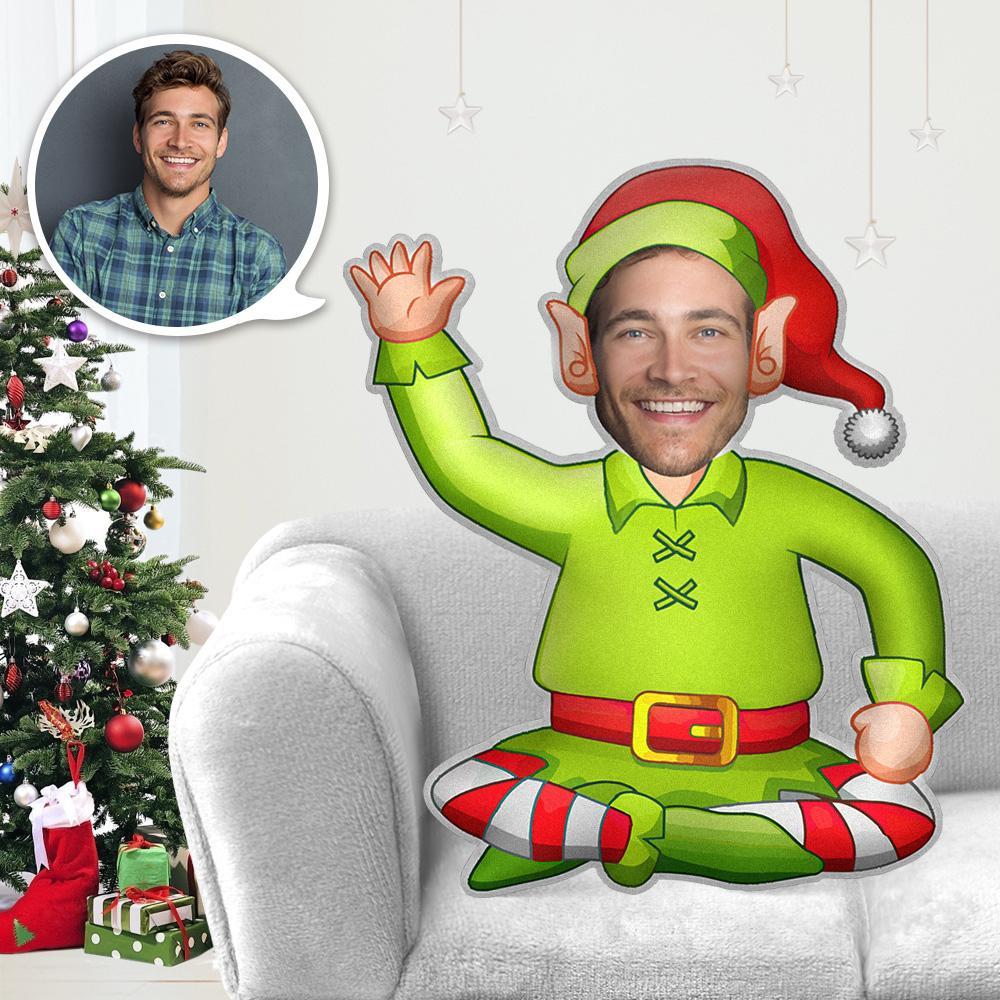 Mein Gesicht Kissen Benutzerdefinierte Kissen Gesicht Körper Kissen Personalisiertes Foto Kissen Geschenk Weihnachtself Weihnachtsengel Kostüm Kissen Minime Kostüme Kissen - MyFaceBoxerDE