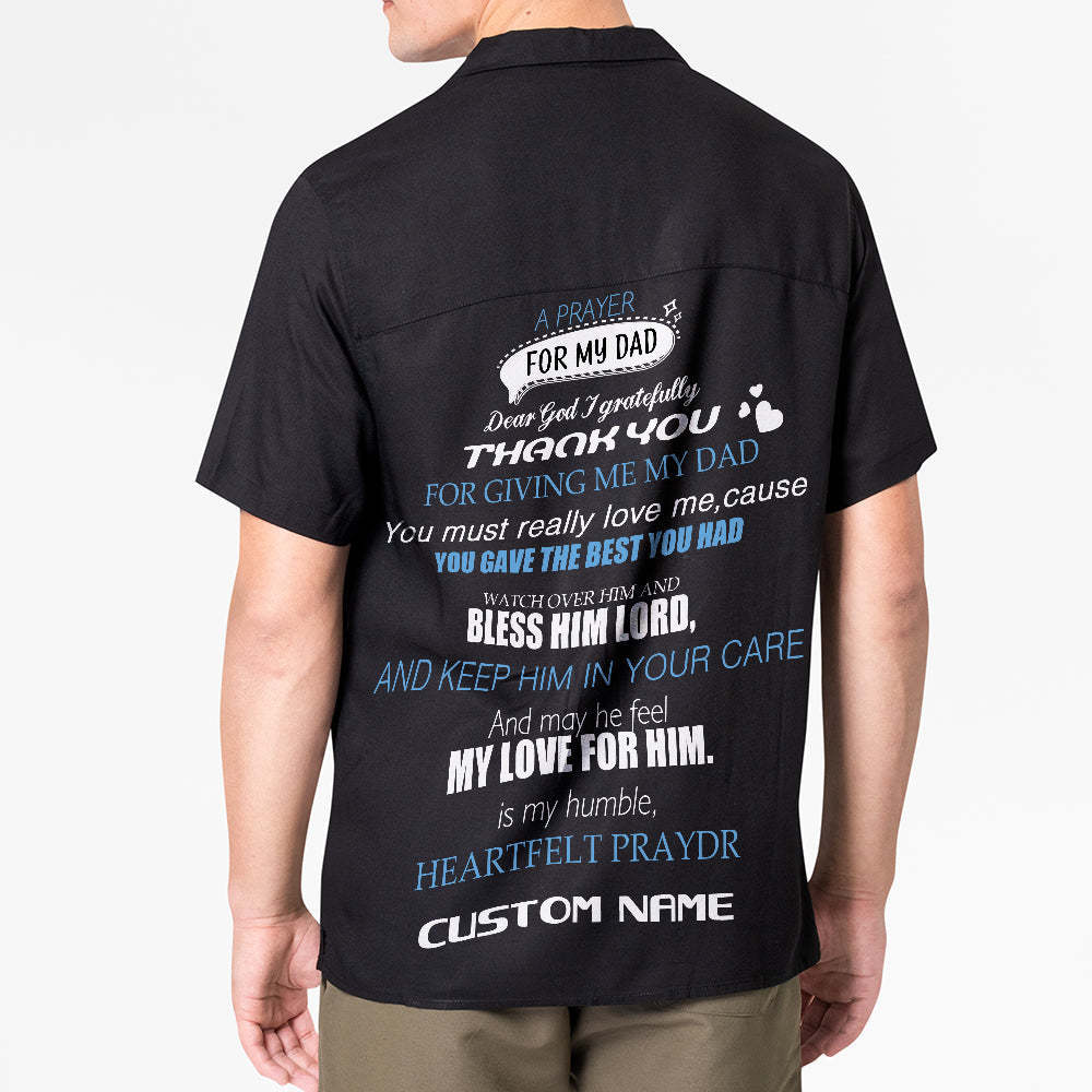 Benutzerdefiniertes Foto Und Name „i Love You Daddy“ Herren-hawaii-hemd Mit Allover-print Als Geschenk Für Papa - MyFaceBoxerDE