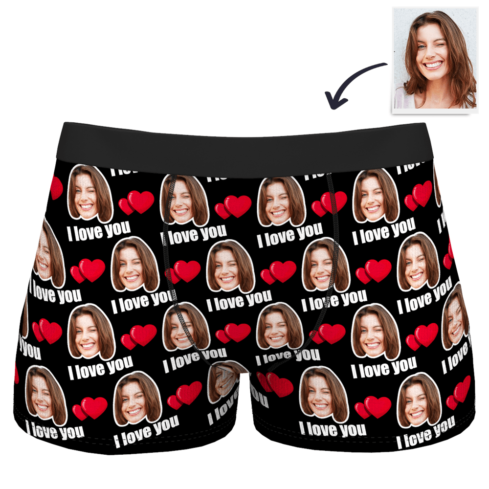 Paar Unterhosen Herren personalisierte Liebe Unterwäsche