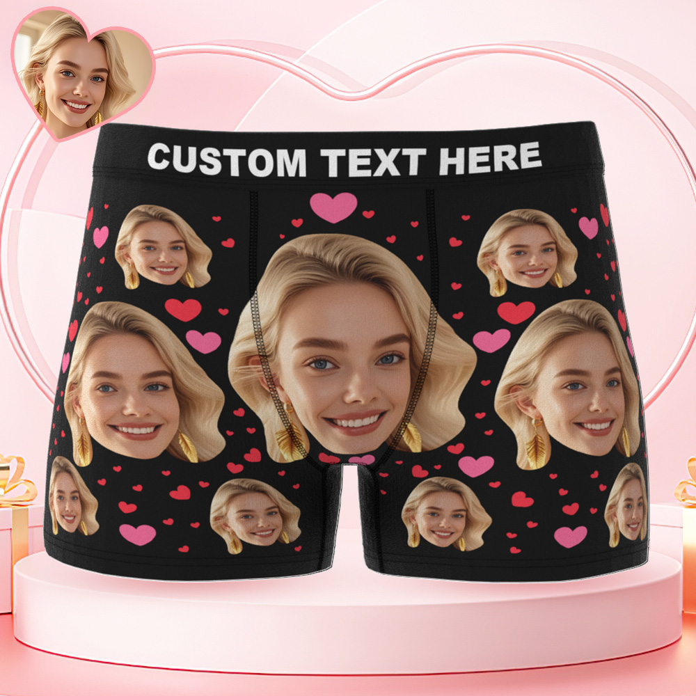 Personalisierte Herrenunterwäsche Mit Foto, Boxershorts – Valentinstagsgeschenk