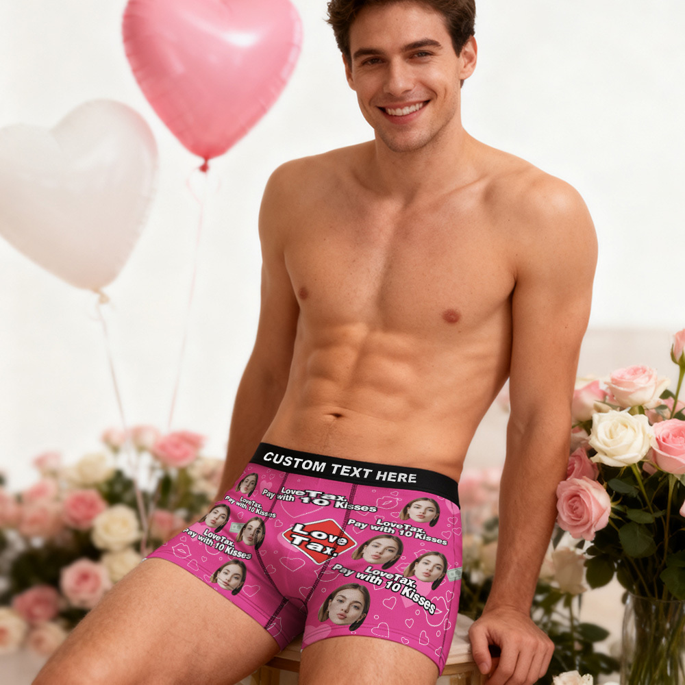 Valentinstagsgeschenke: Personalisierte Herrenunterwäsche Mit Individuellem Gesichtsdruck, Boxershorts, Geschenkidee Für Ihn, Verschiedene Designs - MyFaceBoxerDE