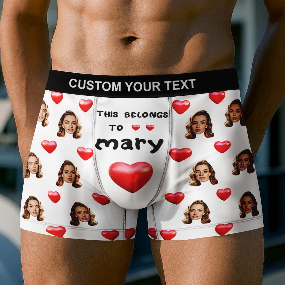 Personalisierte Boxershorts Mit Gesichtsdruck Für Herren – Atmungsaktive Eisseide - MyFaceBoxerDE