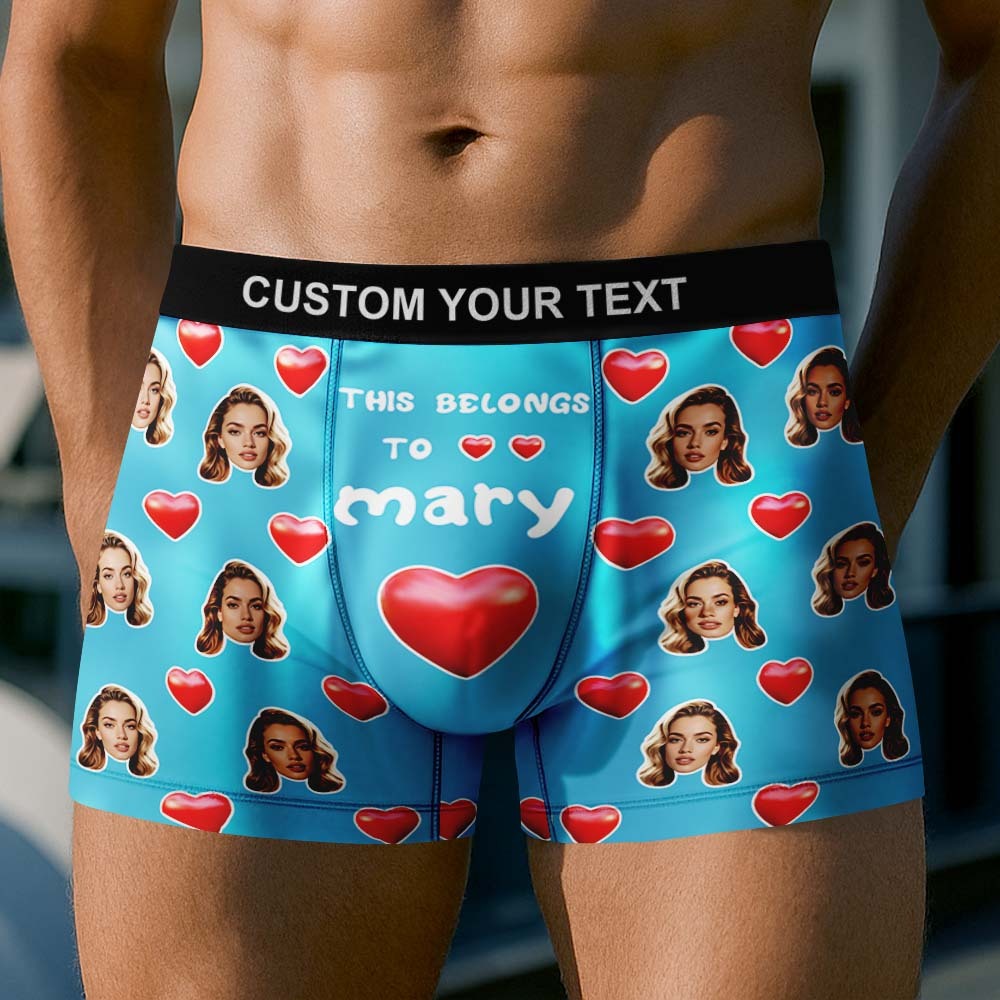 Personalisierte Boxershorts Mit Gesichtsdruck Für Herren – Atmungsaktive Eisseide - MyFaceBoxerDE