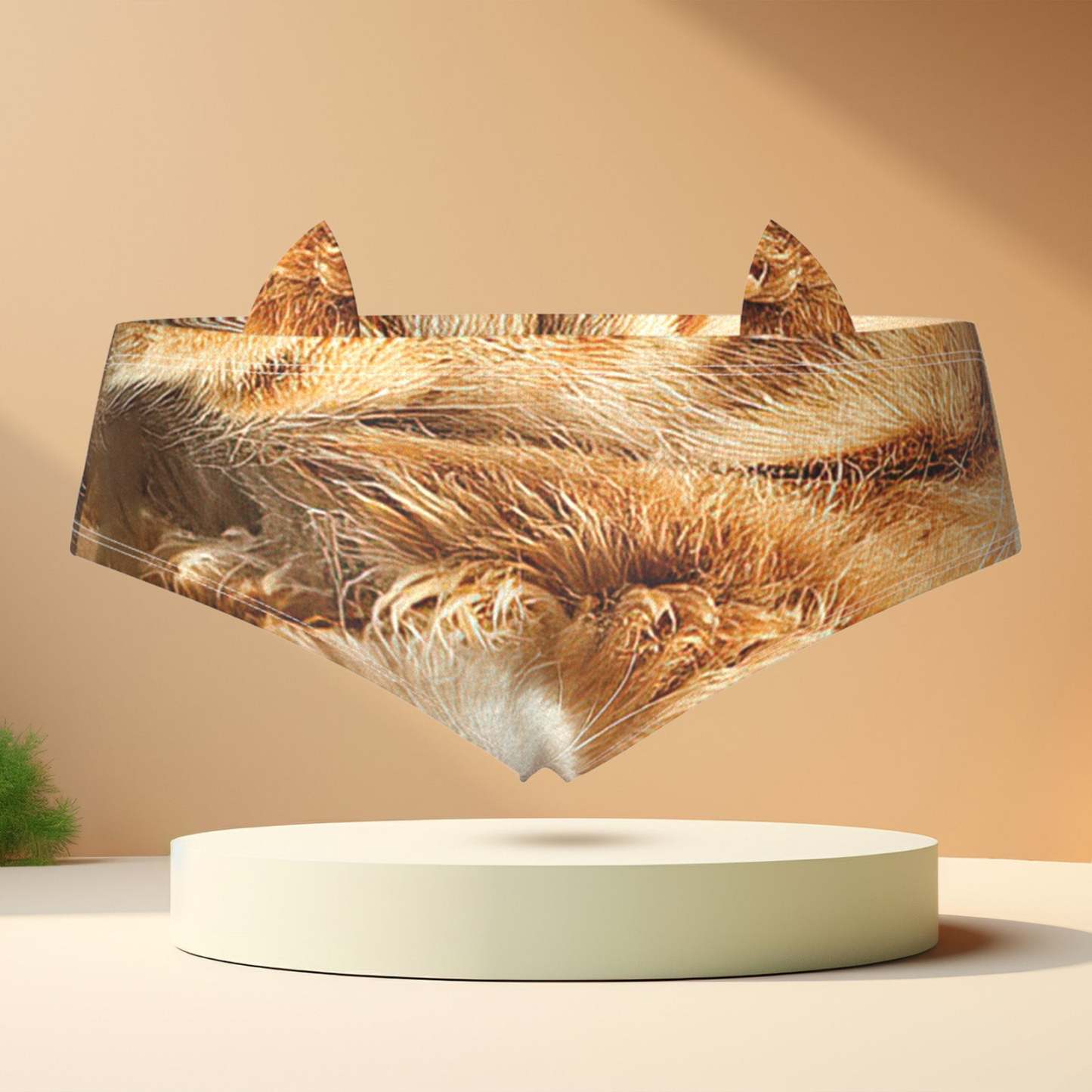 Benutzerdefinierte 3d-cartoon-tierdruck-hipster-damenhöschen, Niedliche Unterwäsche Mit Ohren Für Haustierliebhaber - MyFaceBoxerDE