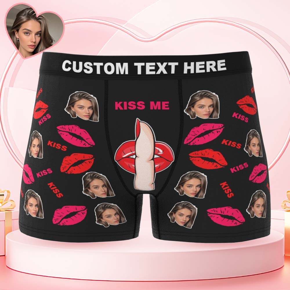 Personalisierte Boxershorts Mit Gesicht, Individuelle Unterwäsche, Individuelles Foto-boxer-unterwäsche Mit Dem Gesicht Der Freundin - MyFaceBoxerDE